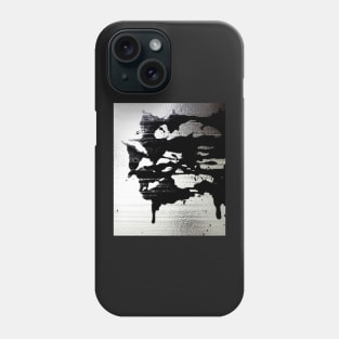 Ink Blot on Silver Phone Case