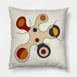 Surreal Amoeba #4 (Miro Inspired) Pillow