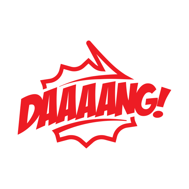 Daaang - Talking Shirt (Red) by jepegdesign