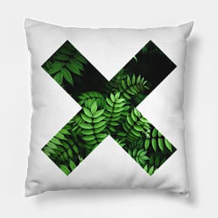 Natural X Leaf Pillow