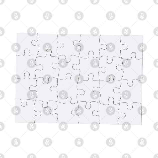 Jigsaw Puzzle Lines Design by THP Creative