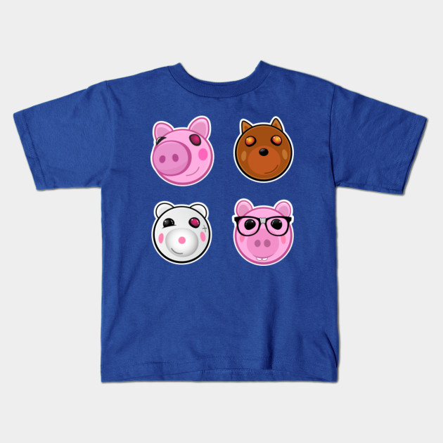 Piggy And Friends Game Characters Roblox Piggy Kids T Shirt Teepublic - roblox piggy characters doggy