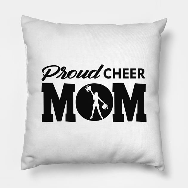 Proud Cheer Mom Pillow by KC Happy Shop