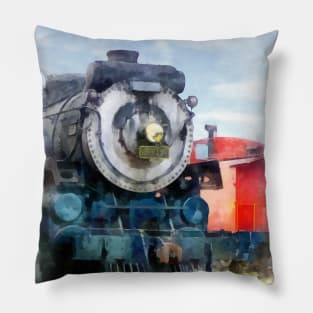 Trains - Locomotive and Caboose Pillow
