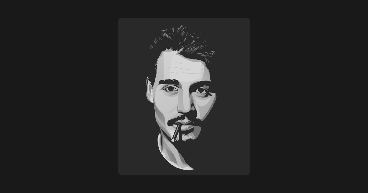 Johnny Depp Silhouette - Johnny Depp - T-Shirt | TeePublic