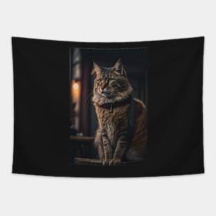 Cool portrait of a Cat Tapestry