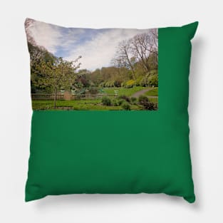 Springtime at Northumberland Park, North Shields Pillow