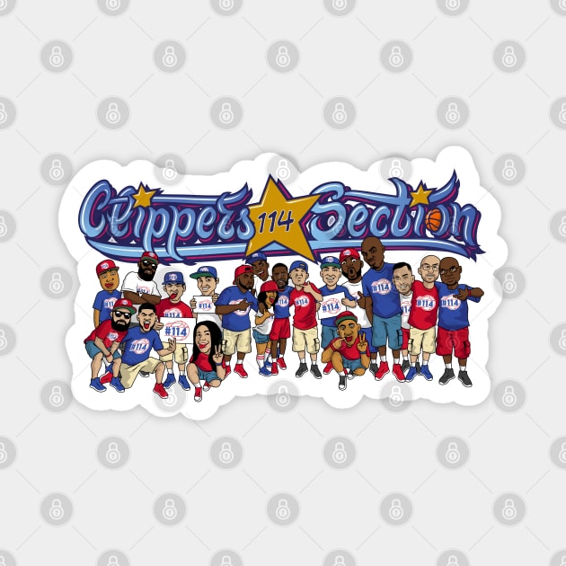 Bench On A Quest - Clippers Section Magnet by Bench On A QUEST