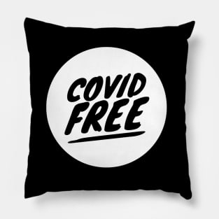 Black and White Covid Free Pillow