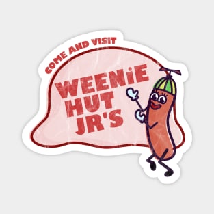 Weenie Hut Jr's logo - old and washed Magnet