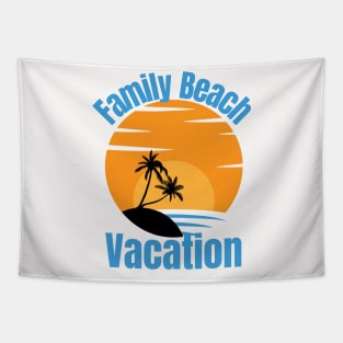 Family Beach Tapestry