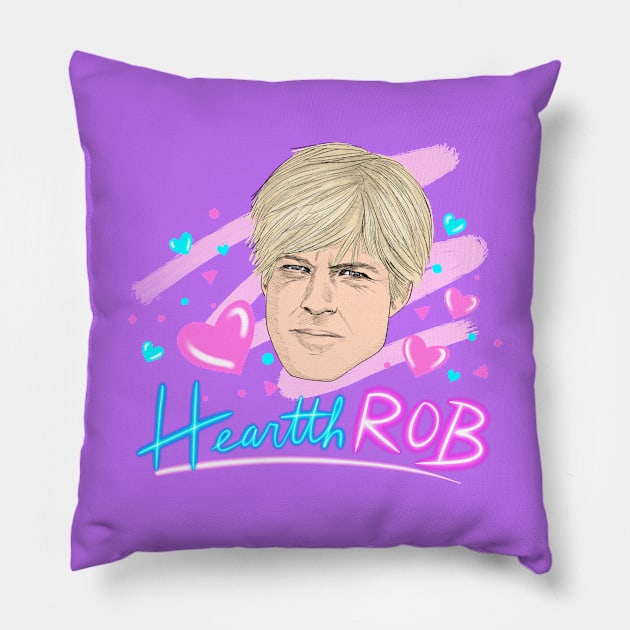 HeartthROB Redford Pillow by kategabrielle