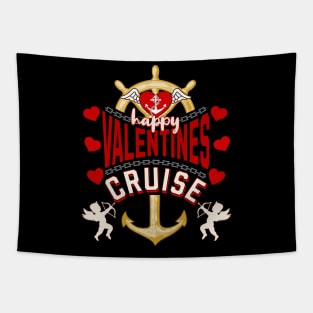 Happy Valentines Cruise Tapestry