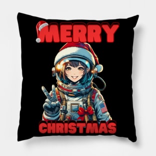 Kawaii, Anime Girl, Merry Christmas Design, Merry Christmas | Catsie Cat Pillow