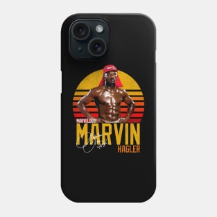 Marvelous Marvin Hagler Boxing Legend Signature Vintage Retro 80s 90s Bootleg Rap Style Phone Case