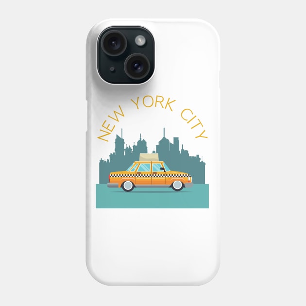 New York City Skyline Broadway Wall street Fifth avenue Times square New York New York Travel holidays Phone Case by BoogieCreates