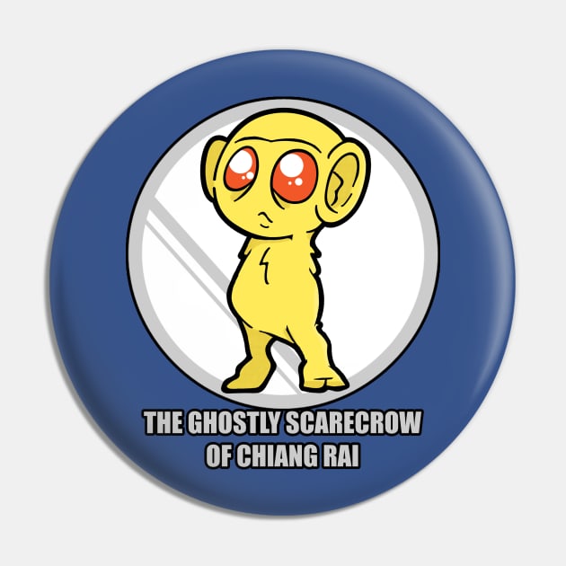 Ghostly Scarecrow Pin by Jason DeWitt