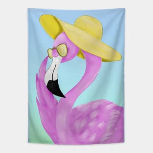 Summer flamingo Tapestry