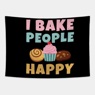 I Bake People Happy Tapestry