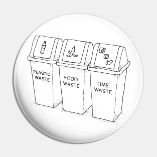 Time Waste Pin