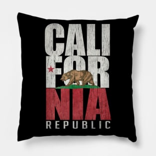 California Republic distressed design Pillow