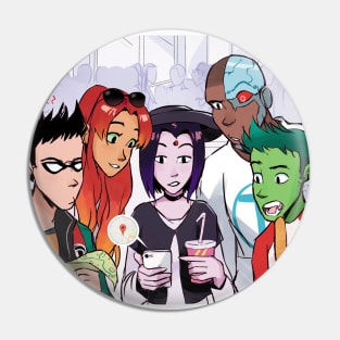 Teen Titans in The City Pin