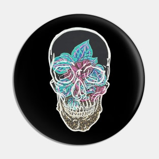 Calathea Skull Terrarium Pin