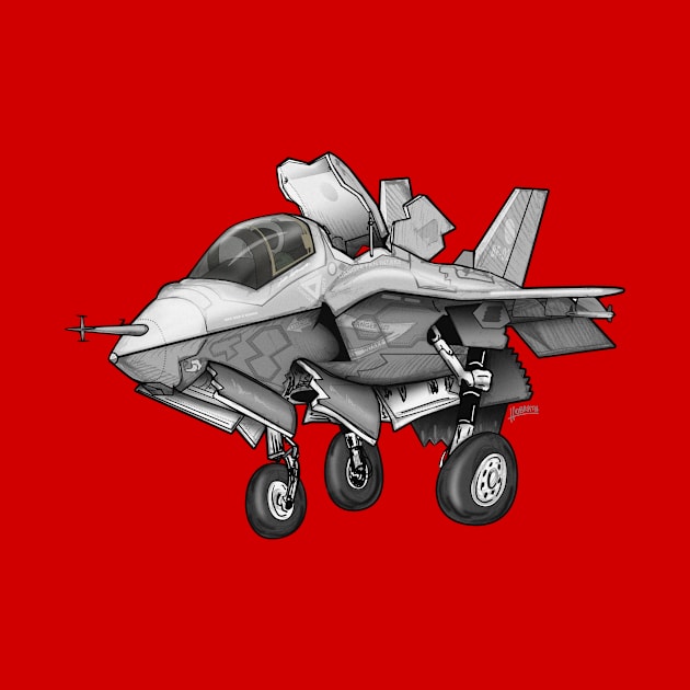 F-35B Lighting II Joint Strike Fighter Illustration by hobrath