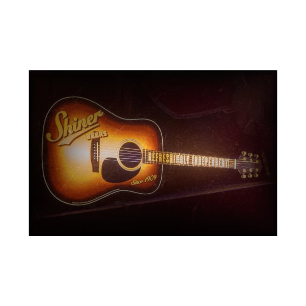 Shiner Beer Guitar by Debra Martz