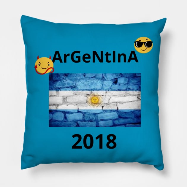 argentina 2018 V2 Pillow by SeVe99