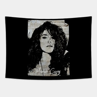 Maria Carey 80s Vintage Old Poster Tapestry