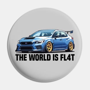 Subaru Impreza WRX STI Car Art - Modified JDM Rally Car Pin