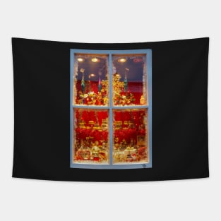 christmas display window festive toys Tapestry