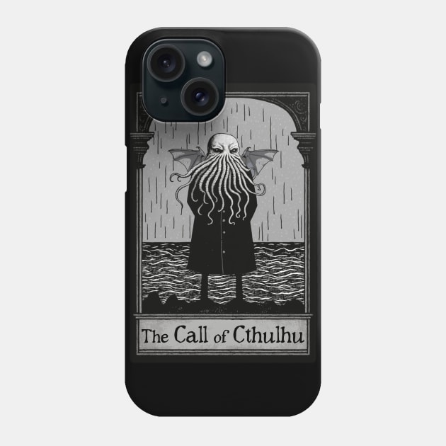 Edward Gorey's The Call of Cthulhu Phone Case by Hiraeth Tees