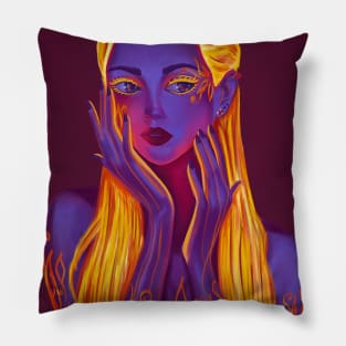 Fire girl Pillow