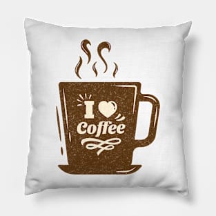 I Love Coffee Pillow