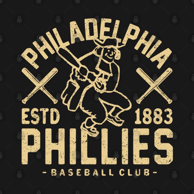 Philadelphia Phillies Retro 3 by Buck Tee by Buck Tee