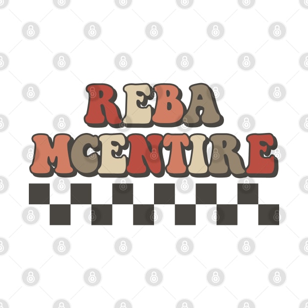 Reba McEntire Checkered Retro Groovy Style by Time Travel Style