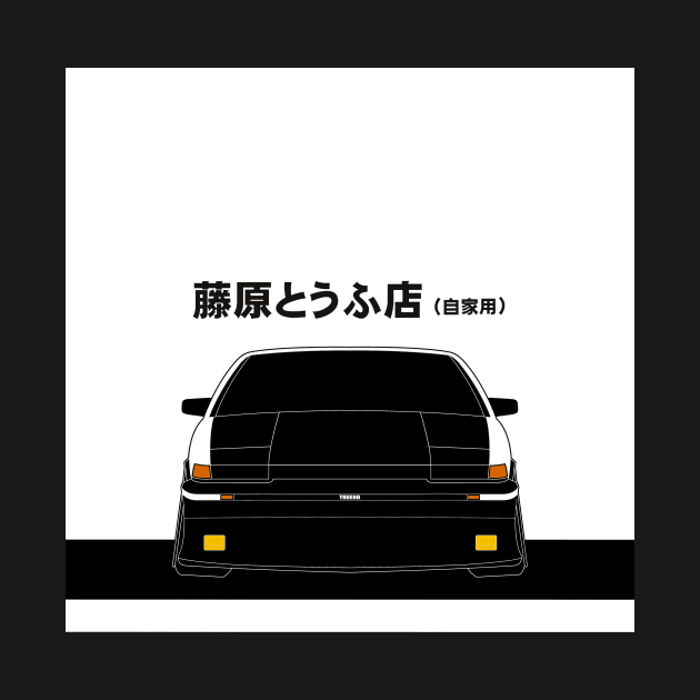 Initial D Toyota AE86 Tofu decal running in the 90s by XOXOX