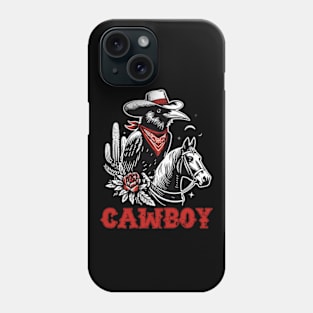 Black Crow Ride A Horse Phone Case