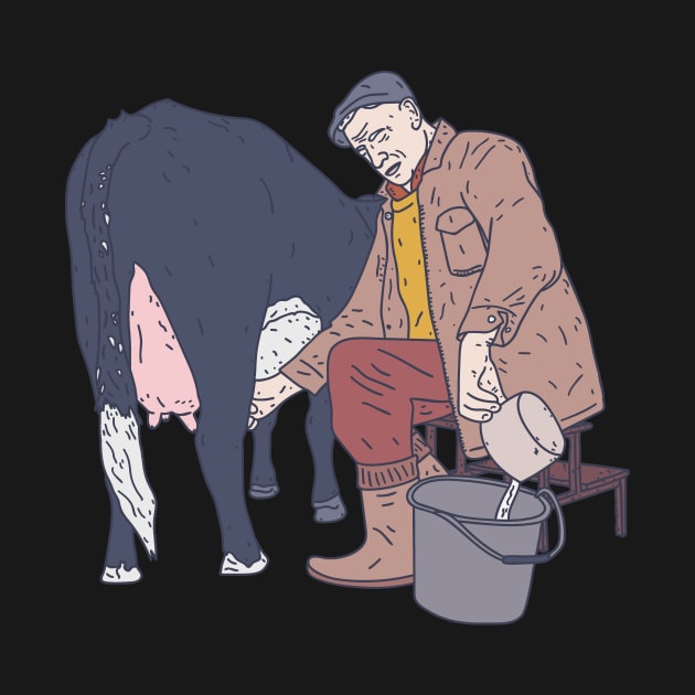 Cow Milking - Udder Farmer - Cattle Whisperer by DeWinnes