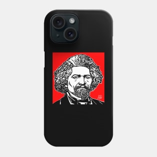 FREDERICK DOUGLASS ink and acrylic portrait Phone Case