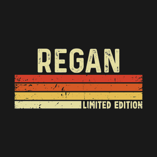 Regan Name Vintage Retro Limited Edition Gift T-Shirt