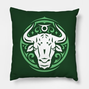 Vintage Taurus Zodiac Symbol // Proud Taurus Horoscope Sign Astrology Pillow