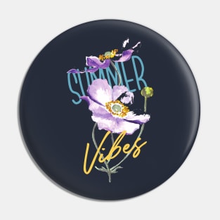 Floral Summer Vibes Pin