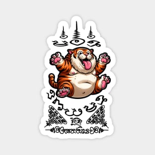 Thai Tattoo Parody "Sak Yant Tiger" Magnet