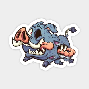 Zombie boar Magnet