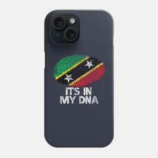 Saint Kitts and Nevis Roots Flag Fingerprint Phone Case