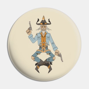 Cowboy Baphomet (DESERT) Pin