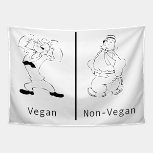 Vegan vs Non vegan Tapestry